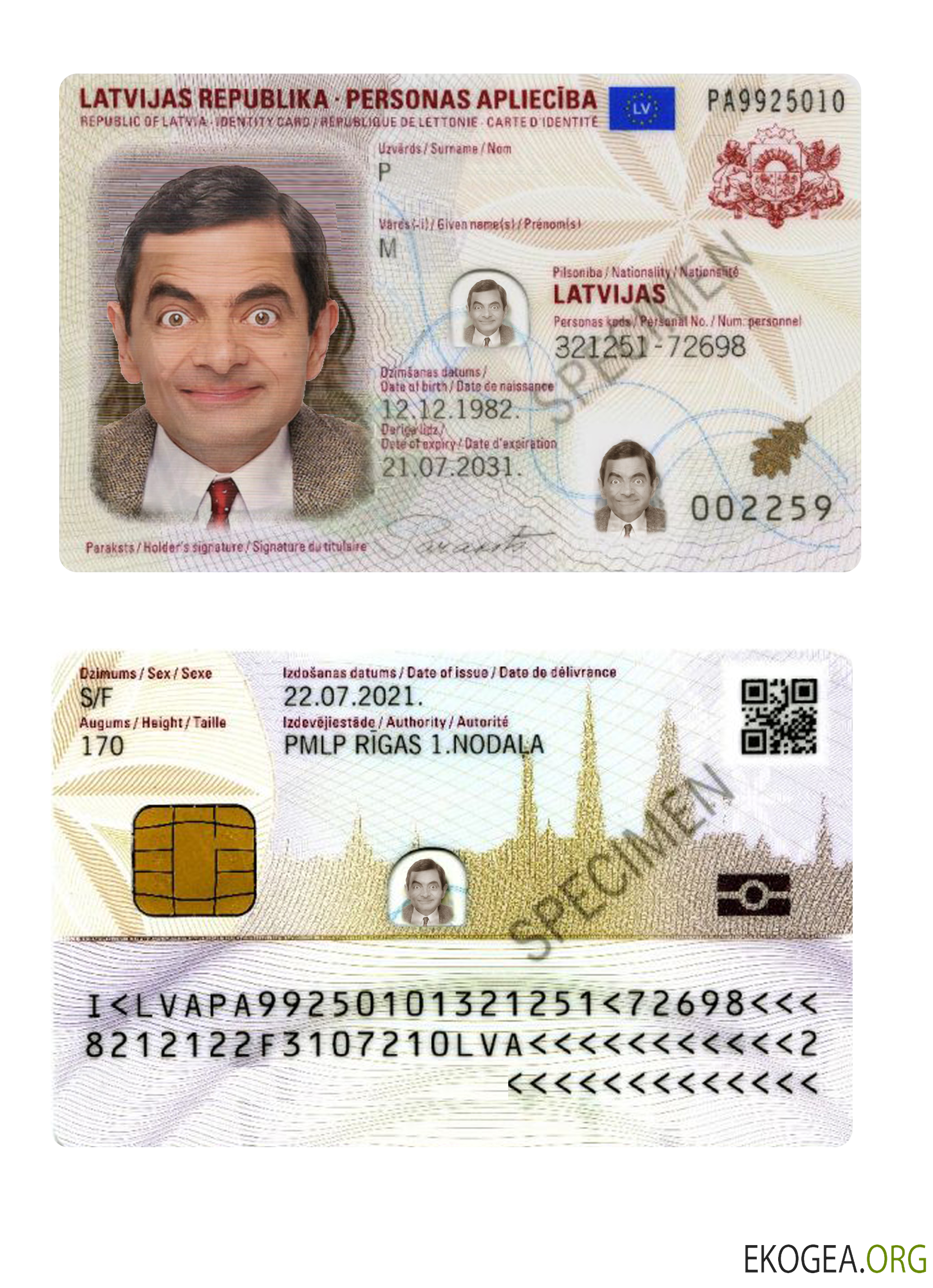 Lettonie ID 2021 présent